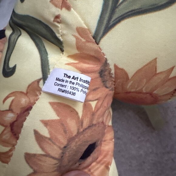 Van Gogh Sunflower Stuffed Teddy Bear - The Art Institute Of Chicago 11 Inches - Picture 8 of 10